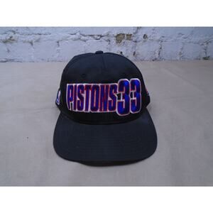 Vintage 90s Detroit Pistons Grant Hill Starter Snapback Hat Rare NBA NWOT